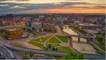 South Dakota cityscape